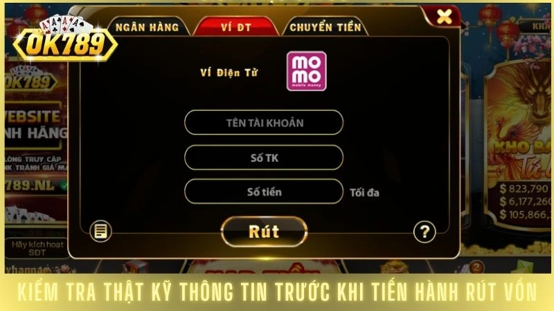 Kiểm tra thật kỹ thông tin trước khi tiến hành rút vốn