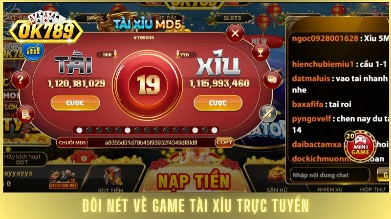 Đôi nét về game tài xỉu trực tuyến